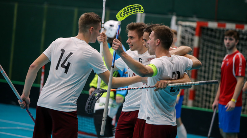 Jācer, ka Latvijas izlase turnīru Slovākijā noslēgs ar pozitīvām emocijām. Foto: Ritvars Raits, floorball.lv