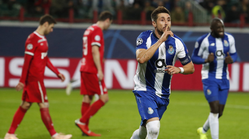 "Porto" otro vārtu autors Hektors Herrera. Foto: EPA/Scanpix