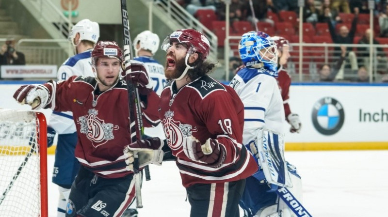 Metjū Majone vedīs savu komandu cīņā arī šovakar. Foto: Raimonds Volonts/dinamoriga.lv