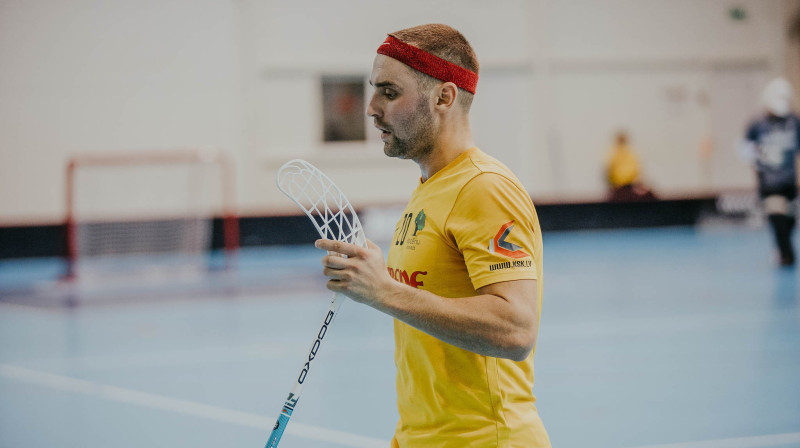 Reinis Mirkšs (Rubene). Foto: Raivo Sarelainens, floorball.lv