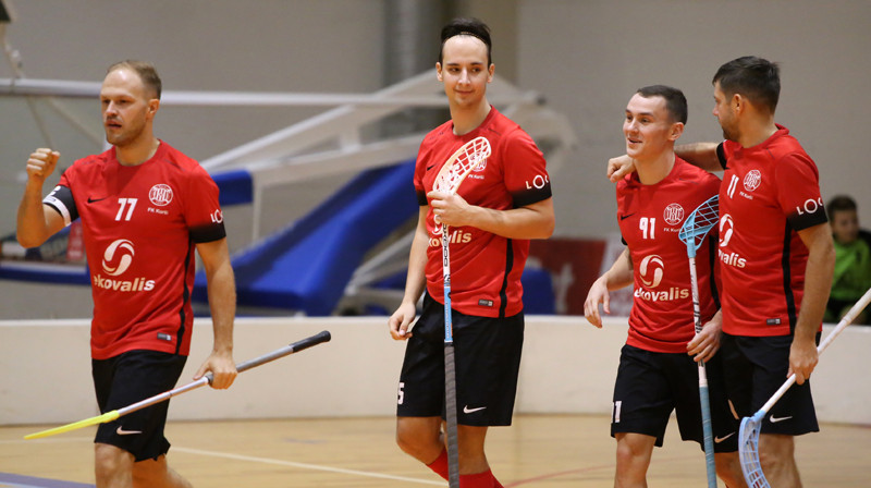 Liepājas komanda "Kurši/Ekovalis". Foto: Ritvars Raits, floorball.lv