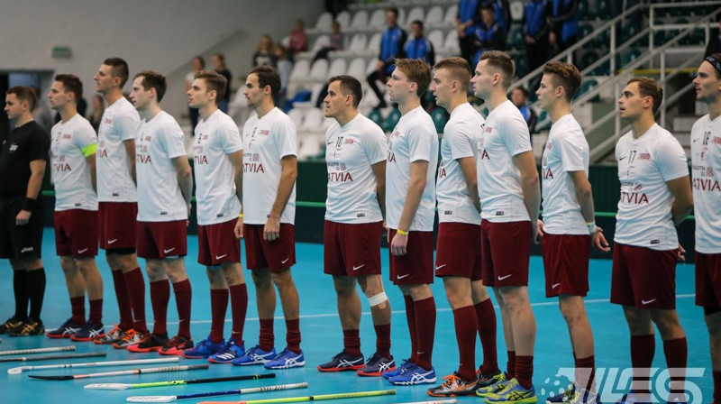 Latvijas izlase. Foto: Ritvars Raits, floorball.lv