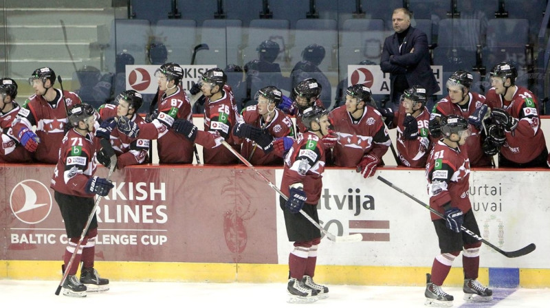 Latvijas klubu izlase pēc vārtu guvuma. Foto: www.hockey.lt