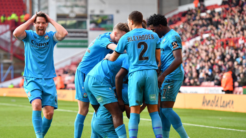 "Barnet" spēlētāji pēc uzvaras vārtu guvuma. Foto: PA Images Contributor/Scanpix