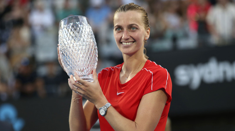 Divkārtējā Sidnejas čempione Petra Kvitova. Foto: AP/Scanpix