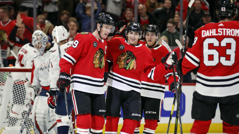 Čikāgas "Blackhawks". Foto: USA Today Sports/Scanpix