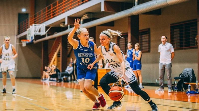 Sindija Kudule un RSU: liela uzvara izbraukumā Viļņā. Foto: Basket.lv