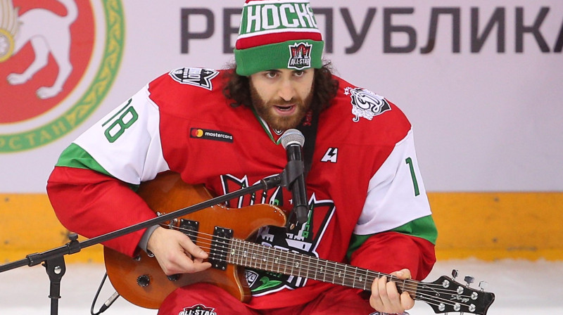 Metjū Majones priekšnesums KHL Zvaigžņu spēlē izpelnījās plašu rezonansi visā pasaulē. Foto: TASS/Scanpix