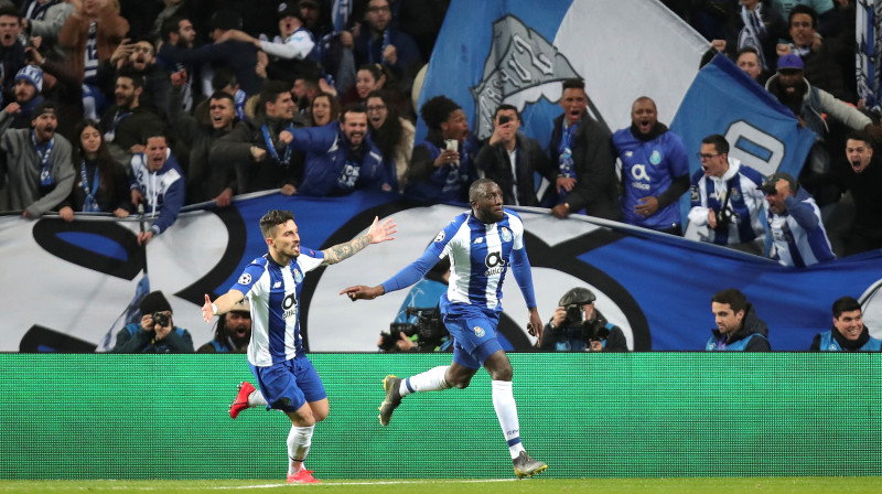 Alekss Teless un Musa Marega bija galvenie ''Porto'' panākuma kaldinātāji. Foto: AP/Scanpix