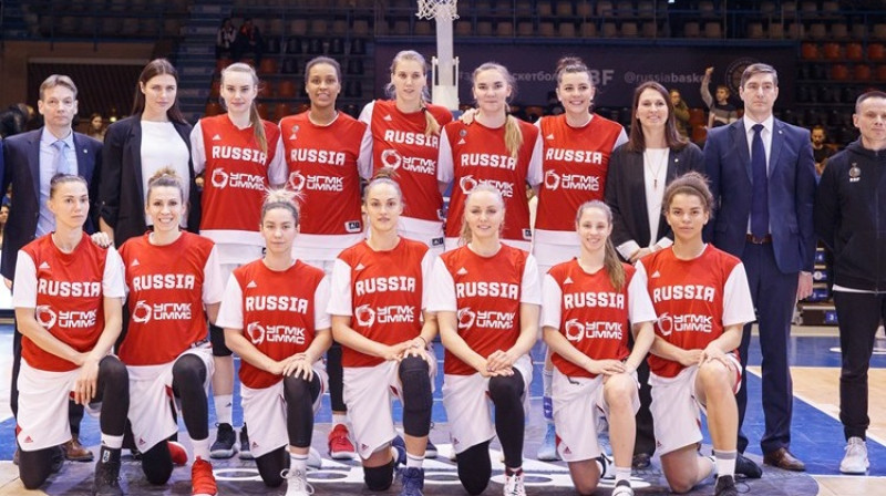 Krievijas sieviešu basketbola valstsvienība. Foto: FIBA