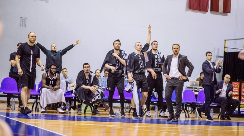 VEF basketbolisti. Foto: Mikus Kļaviņš