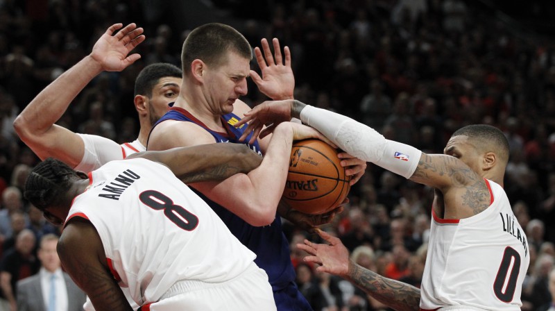 Nikola Jokičs. Foto: EPA/Scanpix