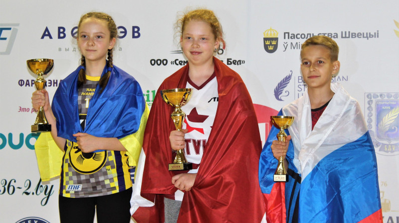 Pasaules čempione U-13 galda hokejā - Krista Annija Lagzdiņa