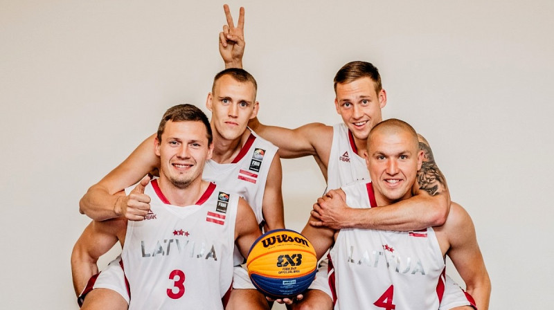 Latvijas 3x3 basketbola izlase. Foto: ghetto.lv