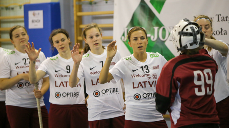 Latvijas izlase. Foto: Ritvars Raits, floorball.lv