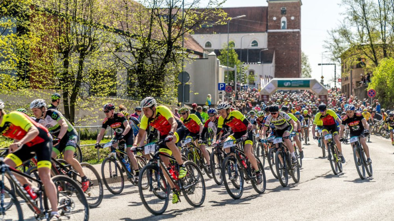 Latvijas valsts mežzu MTB maratona starts
Foto: Ģirts Kehris