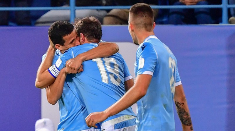 Romas "Lazio" svin uzvaras vārtus. Foto: AFP/Scanpix