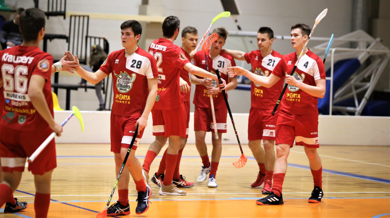 "Talsu NSS/Krauzers". Foto: Ritvars Raits, floorball.lv