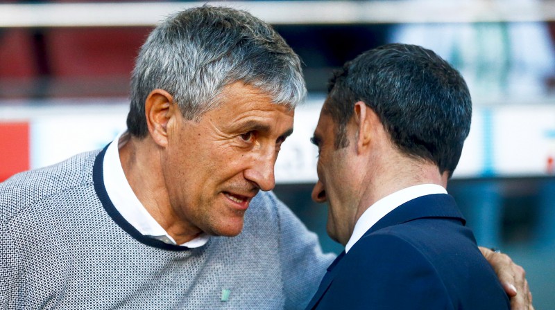 Kike Setjēns un Ernesto Valverde. Foto: EPA/Scanpix