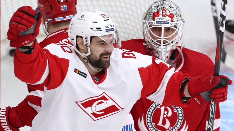 Kaspars Daugaviņš vēl Maskavas "Spartak" formā. Foto: TASS/Scanpix