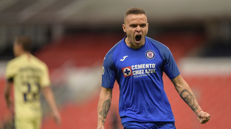 "Cruz Azul" urugvajiešu uzbrucējs Honatans Rodrigess. Foto: AFP/Scanpix