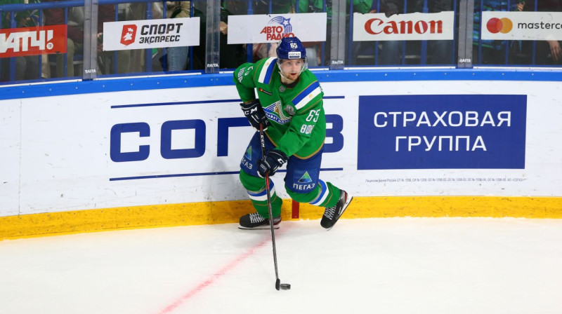 "Salavat Yulaev" uzbrucējs Sakari Manninens. Foto: hcsalavat.ru