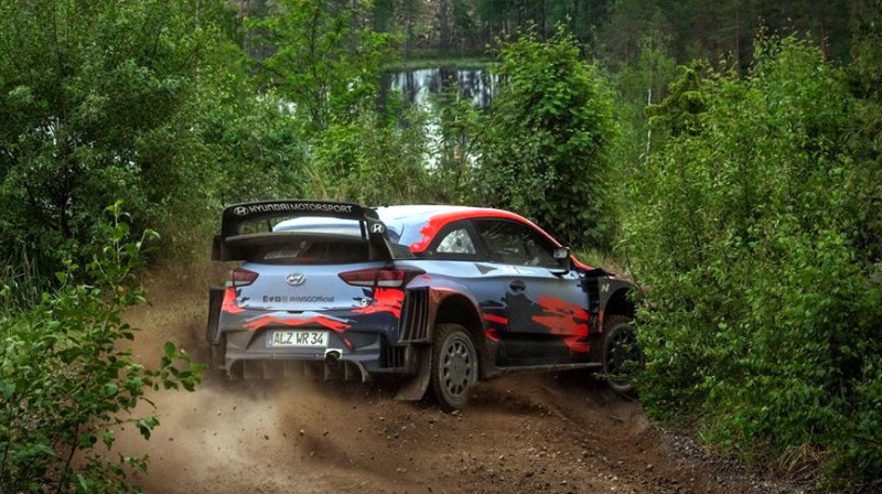 Ots Tanaks testos Somijā. Foto: Hyundai Motorsport