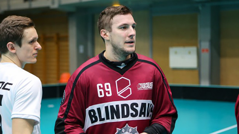 Jānis Salcevičs. Foto: Floorball.lv