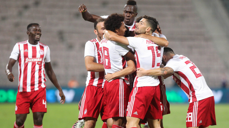 Pirejas "Olympiacos" futbolisti. Foto: Imago images/ANE Edition/Scanpix