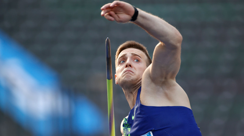 Gatis Čakšs ISTAF sacensībās. Foto: AFP/Scanpix