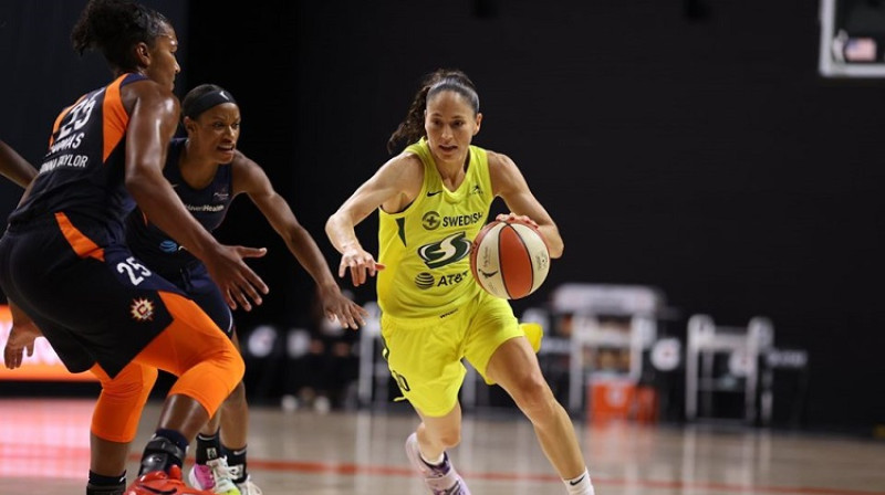 "Storm" līdere Sjū Bērda. Foto: WNBA