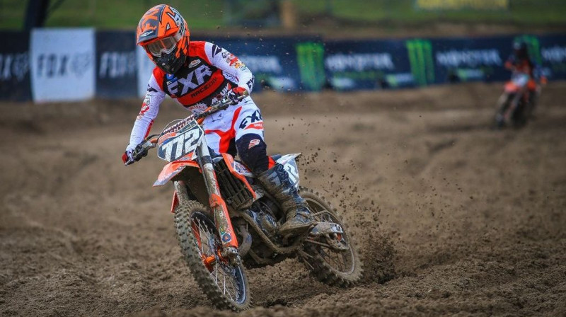 Kārlis Alberts Reišulis Mantovas trasē. Foto: mxgp.com