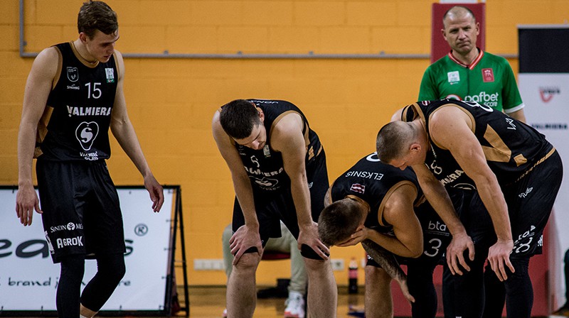 Valmieras basketbolisti. Foto: Jānis Lārmanis