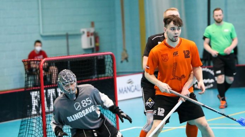 Māris Ronis un Maikls Nazarovs
Foto: Floorball.lv