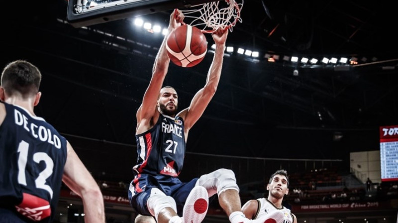 Rūdijs Gobērs 2019. gada FIBA Pasaules kausā. Foto: FIBA