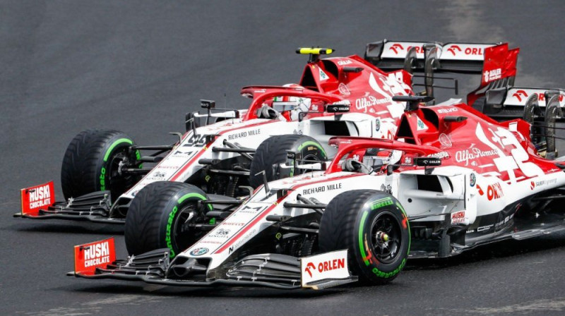 "Sauber" jau vairākus gadus izmanto sponsora "Alfa Romeo" vārdu. Foto: Alfa Romeo Racing