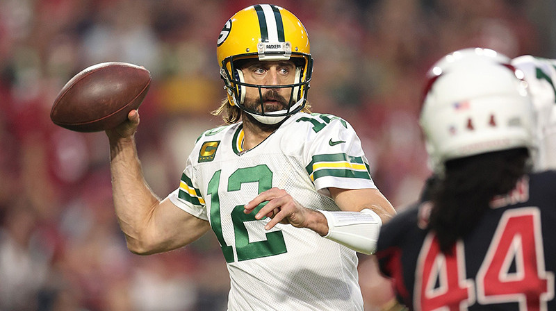 "Packers" kvoterbeks Ārons Rodžerss. Foto: AFP/Scanpix