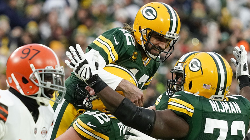 Ārons Rodžerss kļuvis par "Packers" rekordistu. Foto: AP/Scanpix