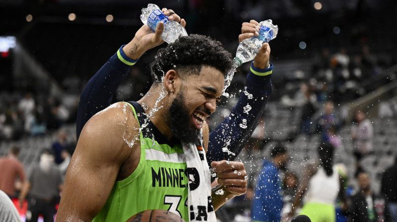 "Timberwolves" rekordists Kārls Entonijs Taunss. Foto: AP/Scanpix