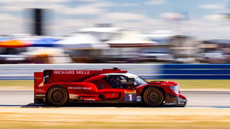 Sebastjēns Ožjē pie LMP2 prototipa stūres. Foto: Facebook.com/sebastien.ogier