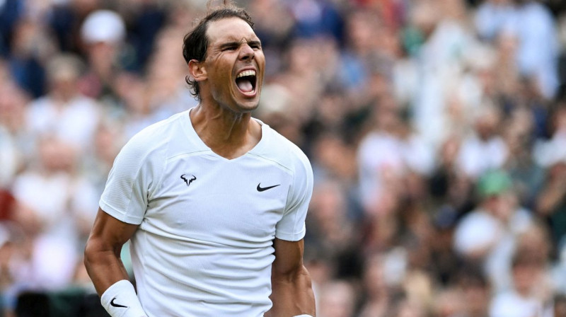 Rafaels Nadals svin panākumu. Foto: Glyn Kirk/AFP/Scanpix
