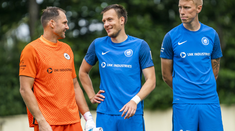 Pāvels Šteinbors, Vitālijs Jagodinskis un Žiga Lipuščeks. Foto: Nora Krevņeva-Baibakova/RFS