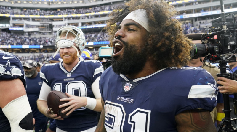 "Cowboys" pussargs Ezikils Eliots. Foto: AP/Scanpix