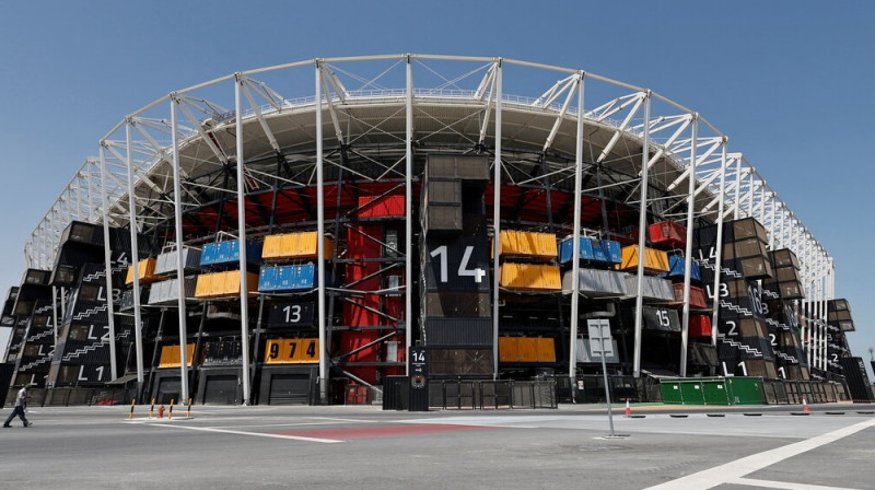 Stadions 974 Katarā. Foto: Reuters/Scanpix