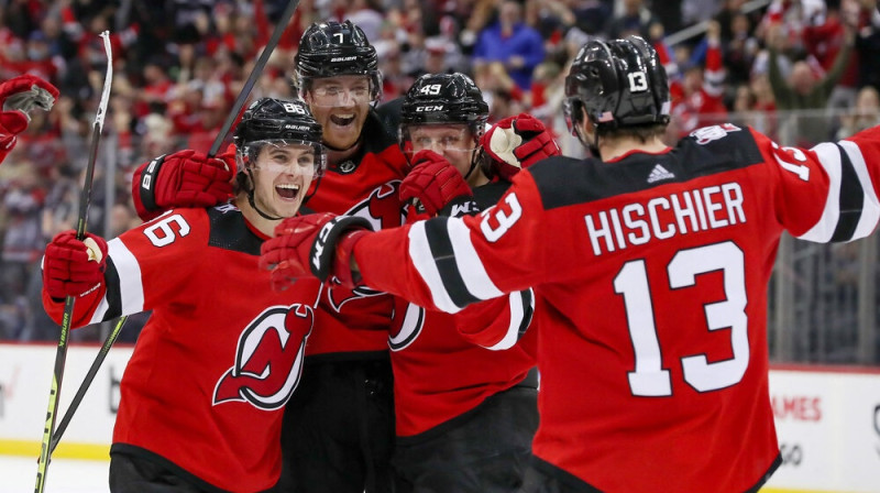 "Devils" hokejisti. Foto: USA Today Sports/Scanpix