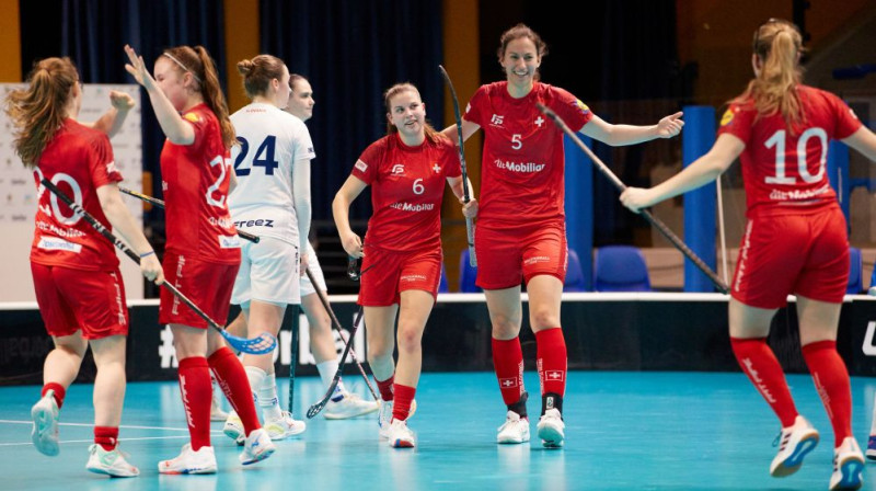 Šveices izlase tikusi pie trešā panākuma, foto: IFF Floorball