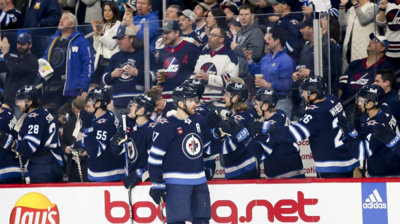 Vinipegas ''Jets'' svin vārtu guvumu. Foto: USA Today Sports/Scanpix