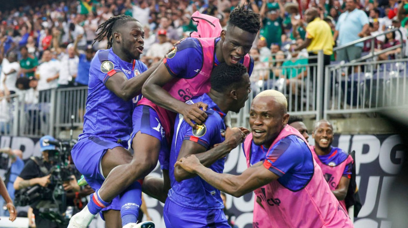 Haiti valstsvienības futbolisti. Foto: Carmen Mandato/AFP/Scanpix