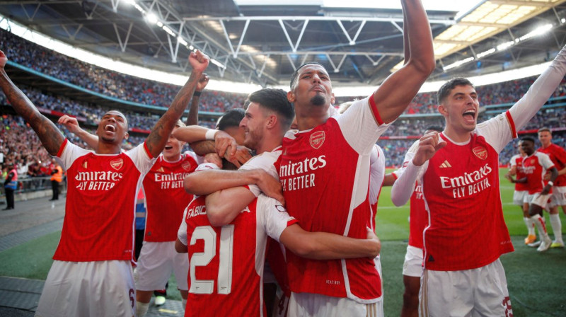 Londonas "Arsenal" futbolisti. Foto: Peter Cziborra/Reuters/Scanpix