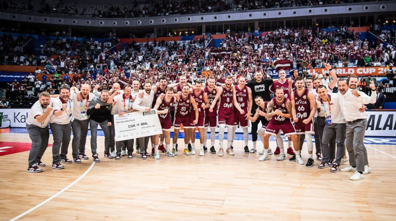 Latvijas basketbola izlase. Foto: FIBA